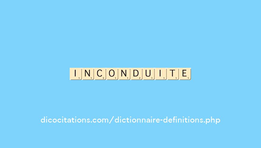 inconduite