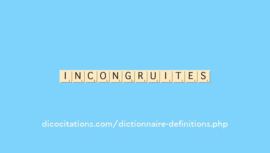 incongruites