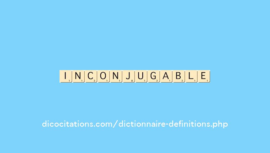 inconjugable
