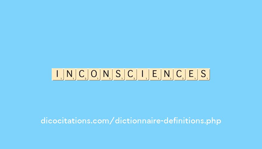 inconsciences