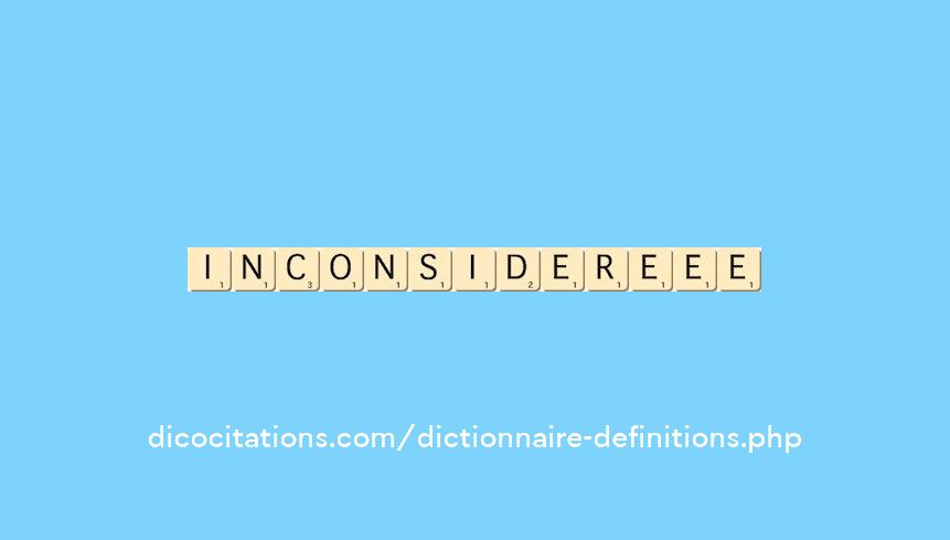 inconsidere--ee inconsidere--ee