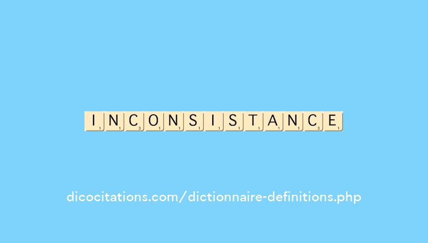 inconsistance inconsistance