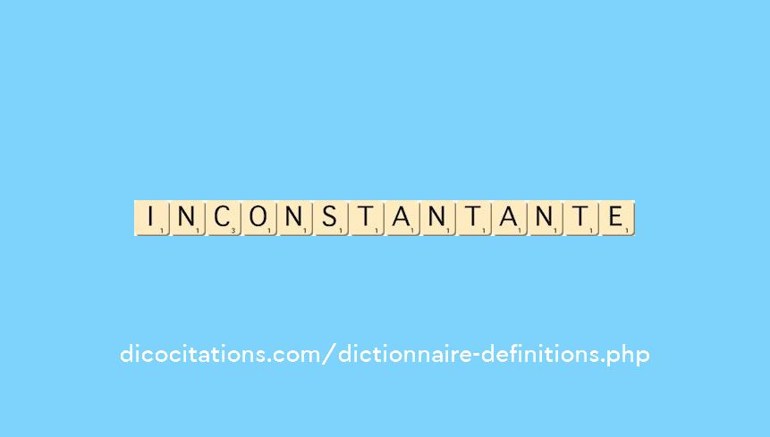 inconstant--ante
