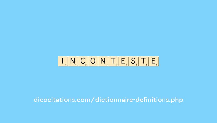 inconteste inconteste