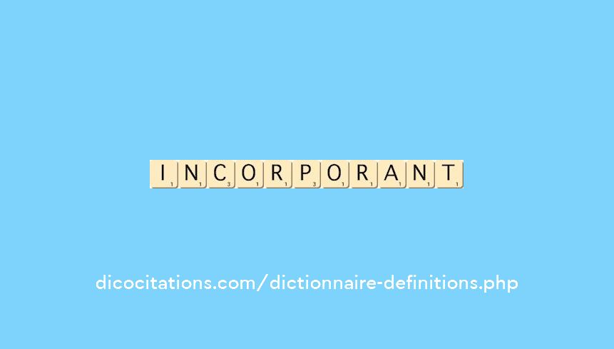 incorporant incorporant