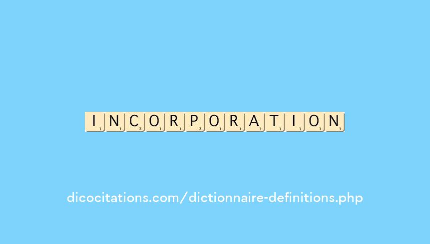 incorporation