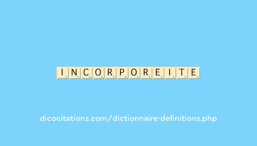 incorporeite