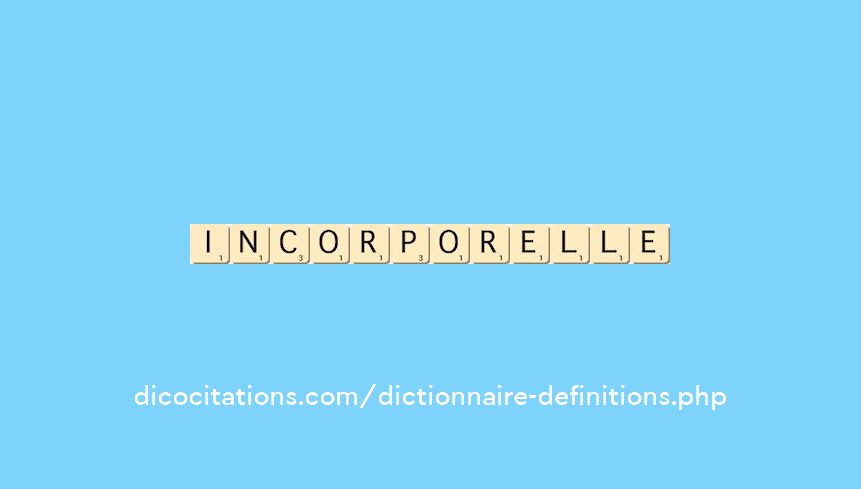 incorporelle