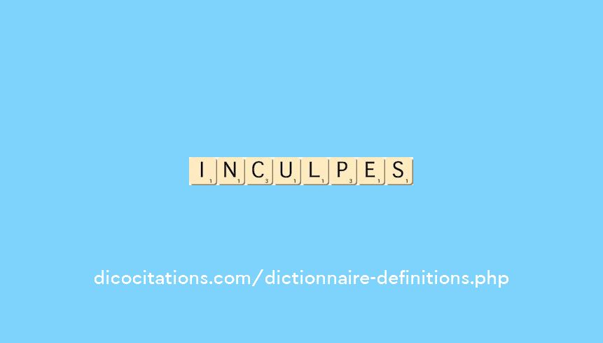 inculpes inculpes