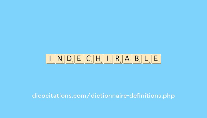 indechirable indechirable