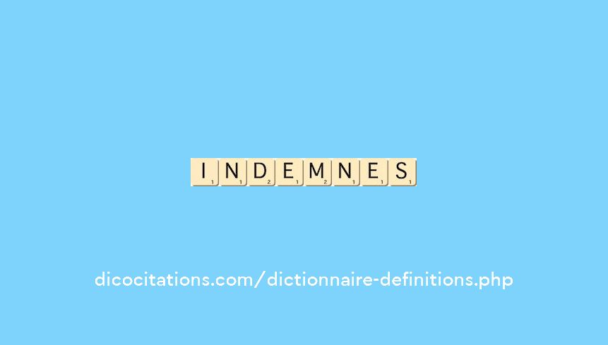 indemnes