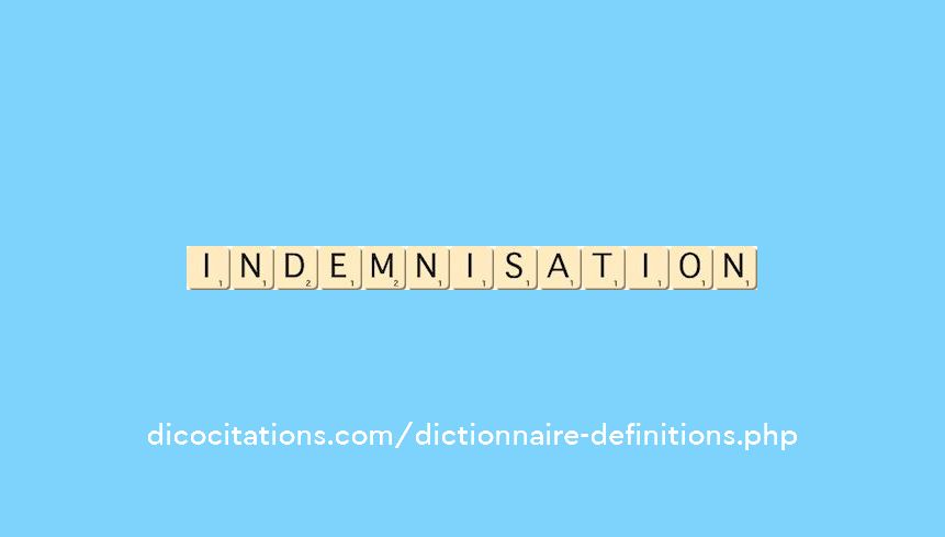 indemnisation