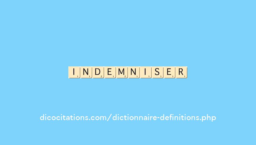 indemniser