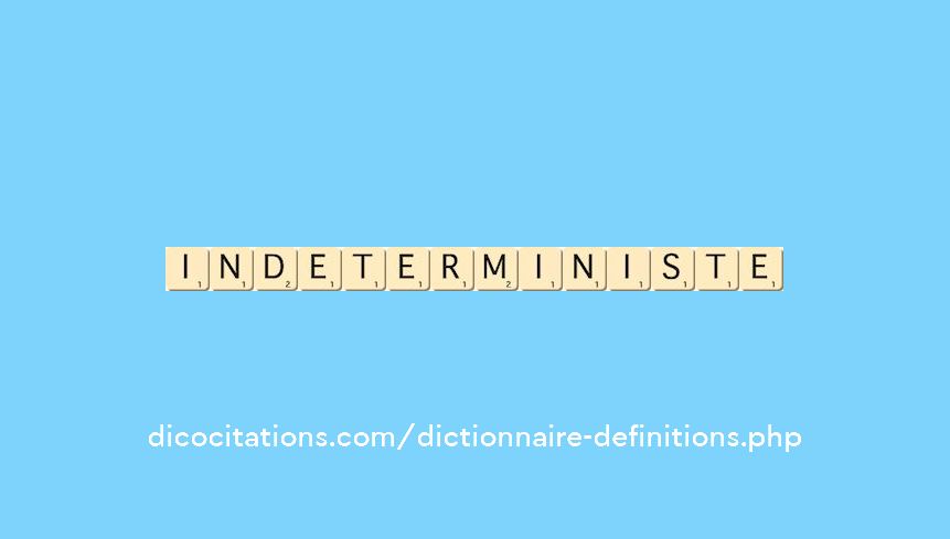 indeterministe