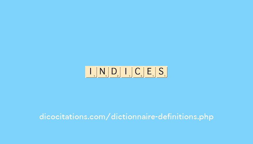 indices indices