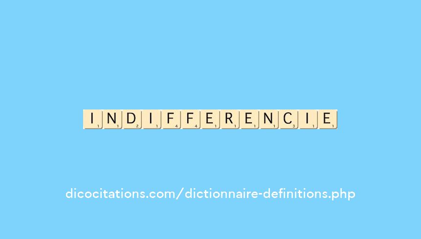indifferencie indifferencie