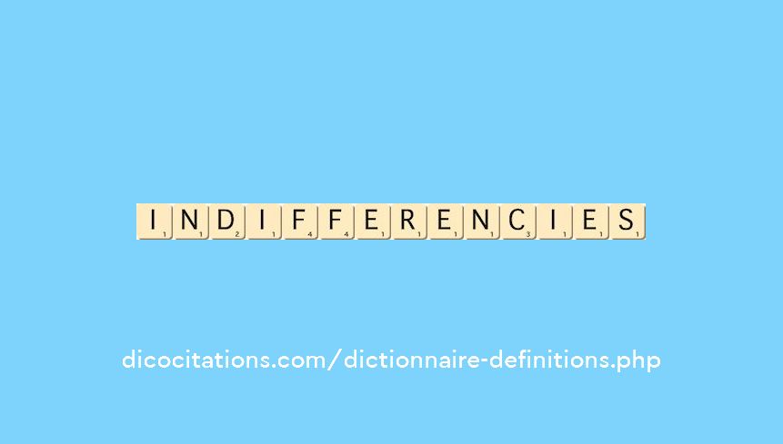 indifferencies indifferencies