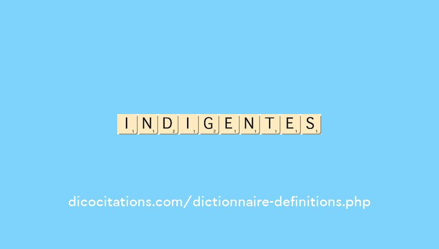 indigentes indigentes