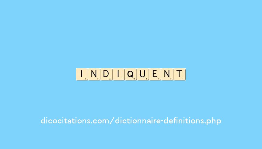 indiquent indiquent
