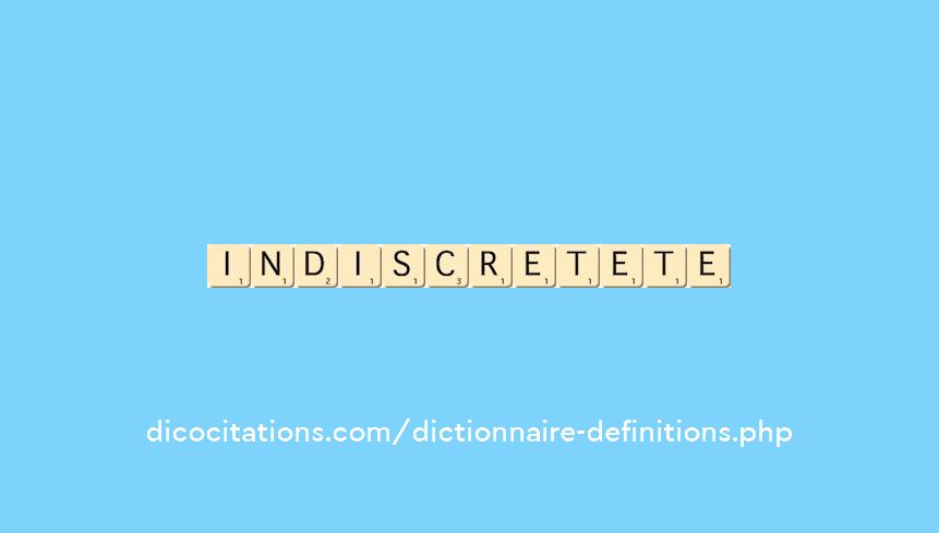 indiscret--ete