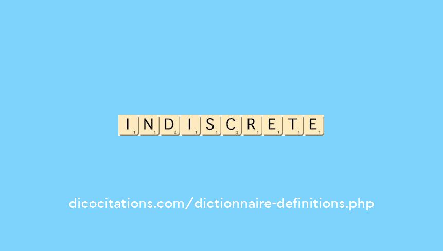 indiscrete indiscrete