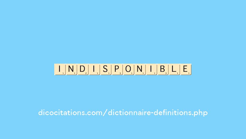 indisponible