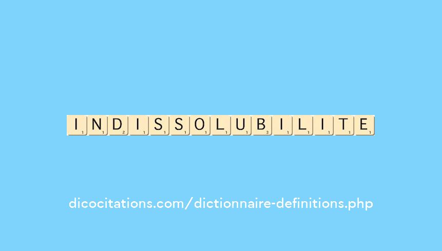 indissolubilite