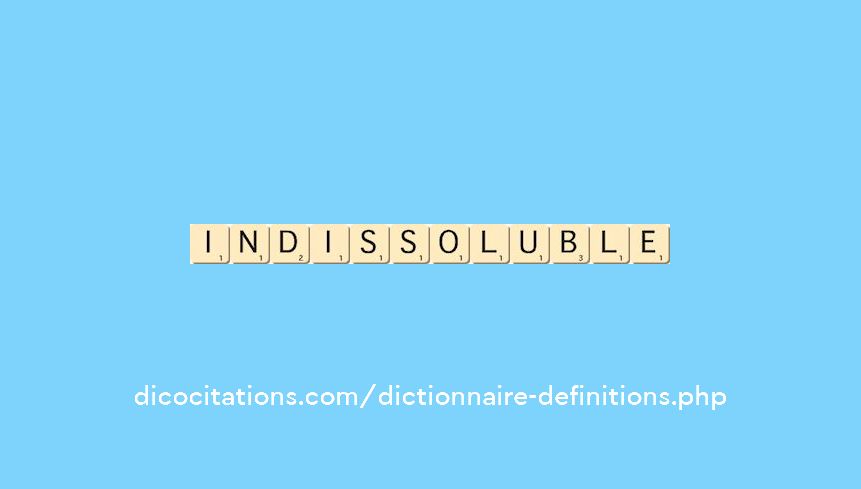 indissoluble