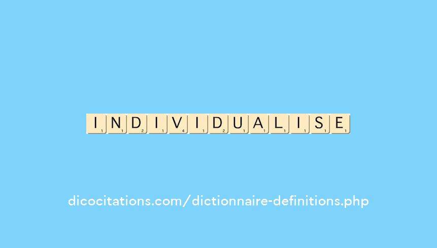 individualise