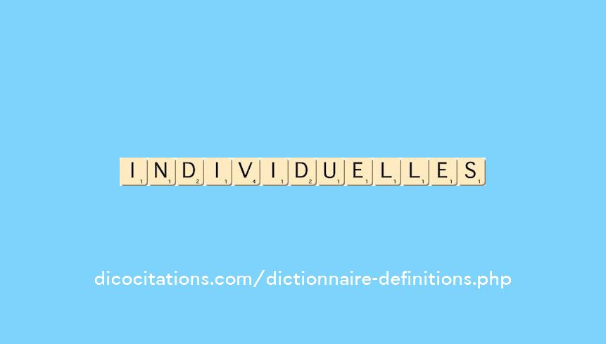 individuelles individuelles