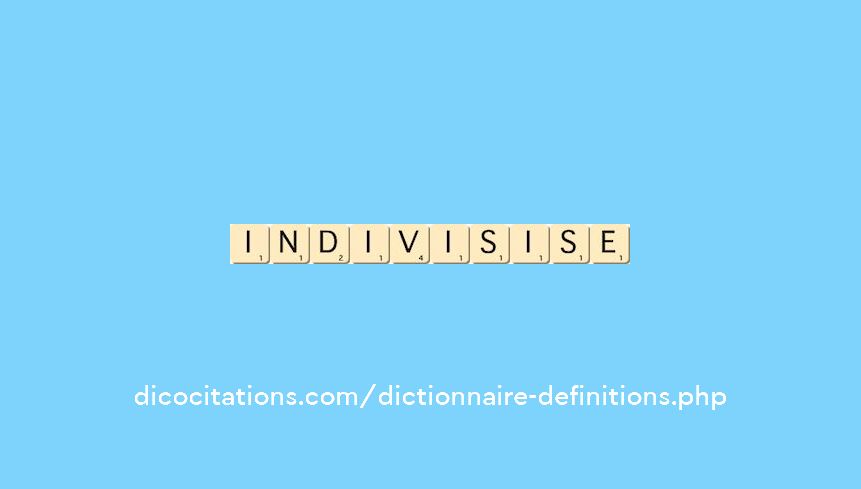 indivis--ise