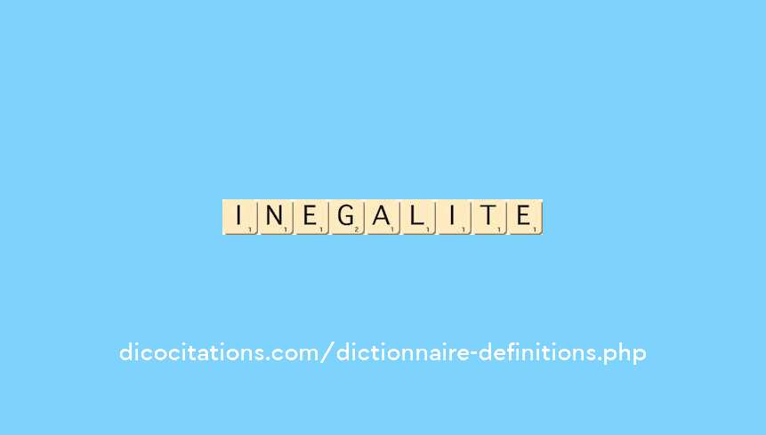 inegalite