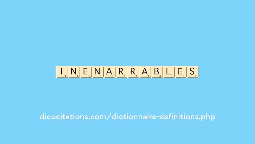 inenarrables inenarrables