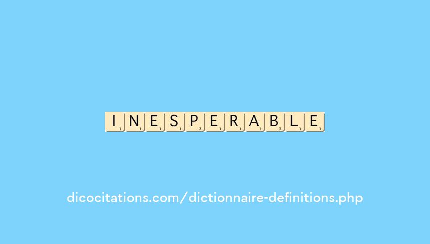 inesperable