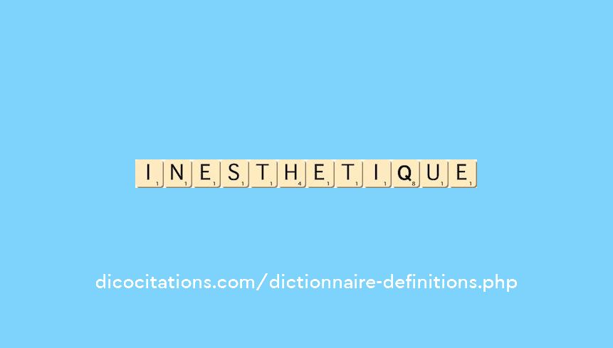 inesthetique inesthetique
