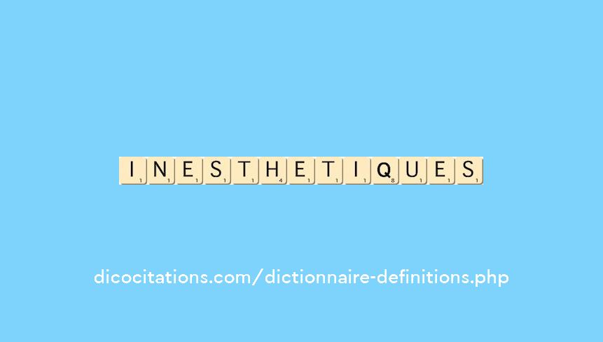 inesthetiques inesthetiques