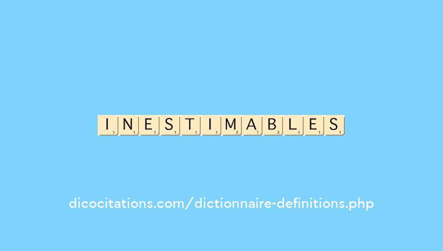 inestimables inestimables