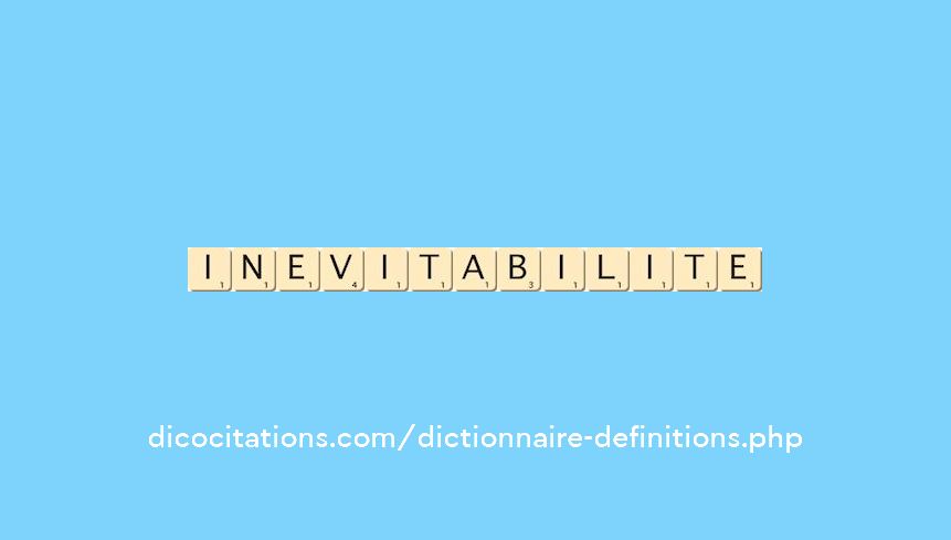 inevitabilite