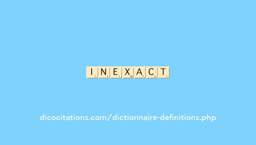 inexact inexact