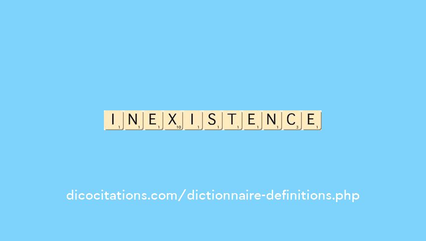 inexistence