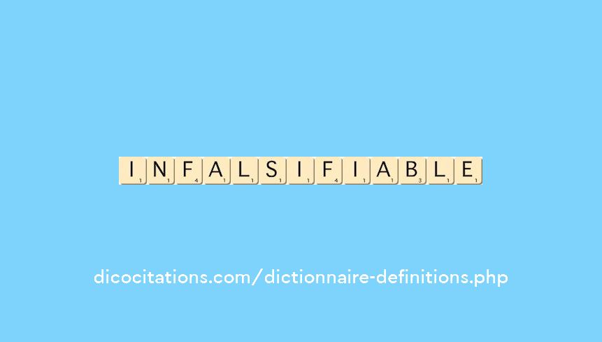 infalsifiable infalsifiable