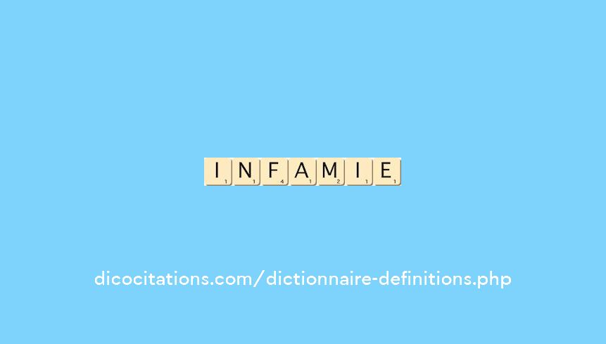 infamie