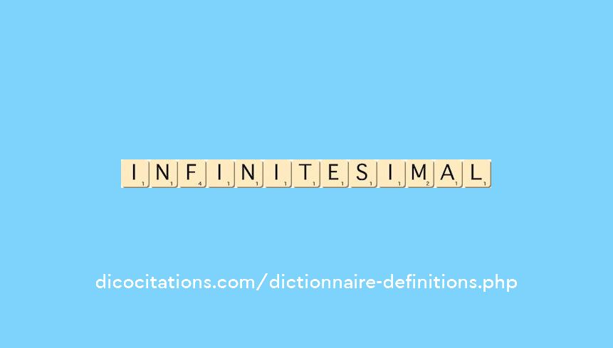 infinitesimal infinitesimal
