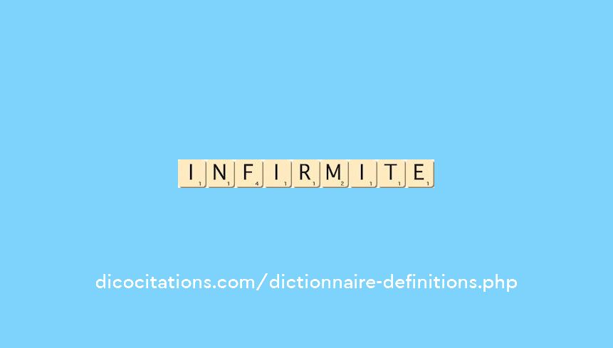 infirmite