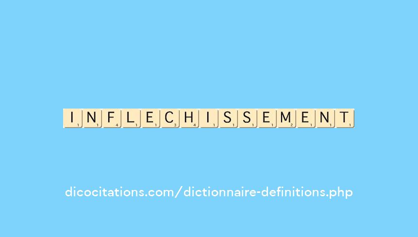 inflechissement inflechissement