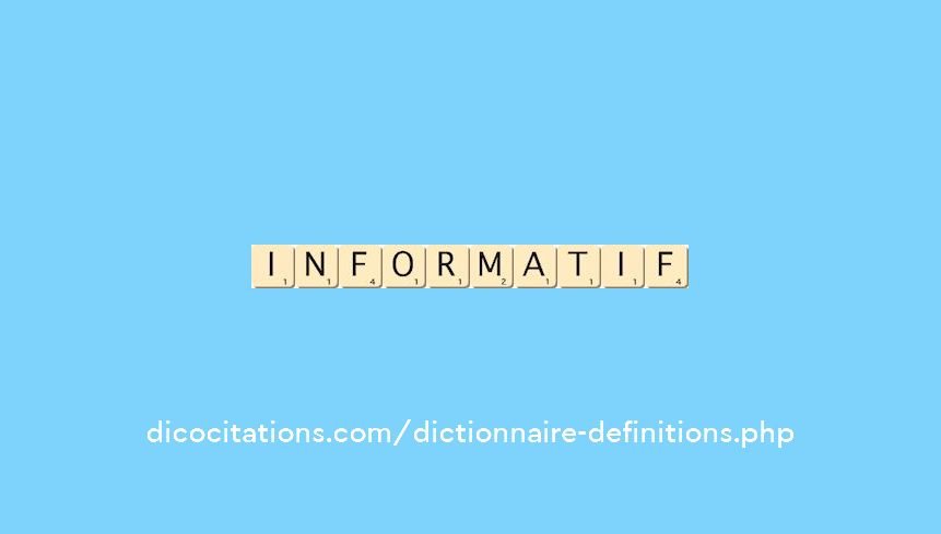 informatif informatif