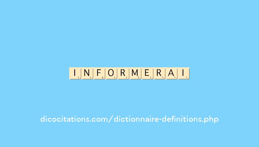 informerai informerai