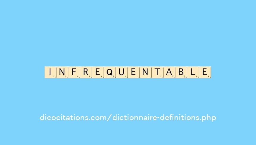 infrequentable
