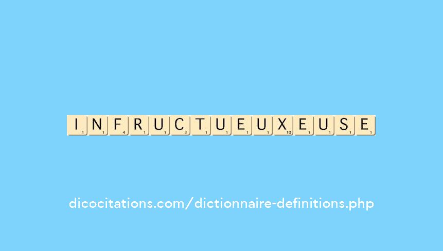 infructueux--euse
