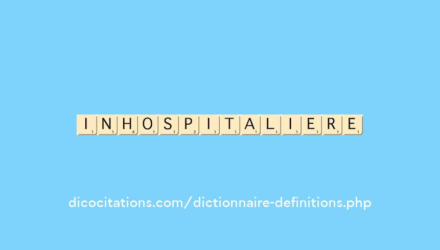 inhospitaliere inhospitaliere